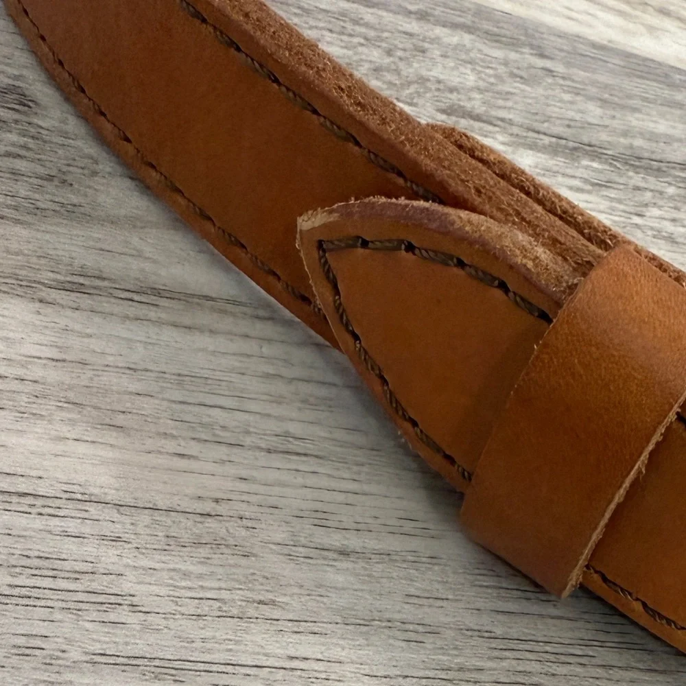 Crossbreed Unisex Heavy Duty Classic Tan Gun Holster Leather Belt Size 35
